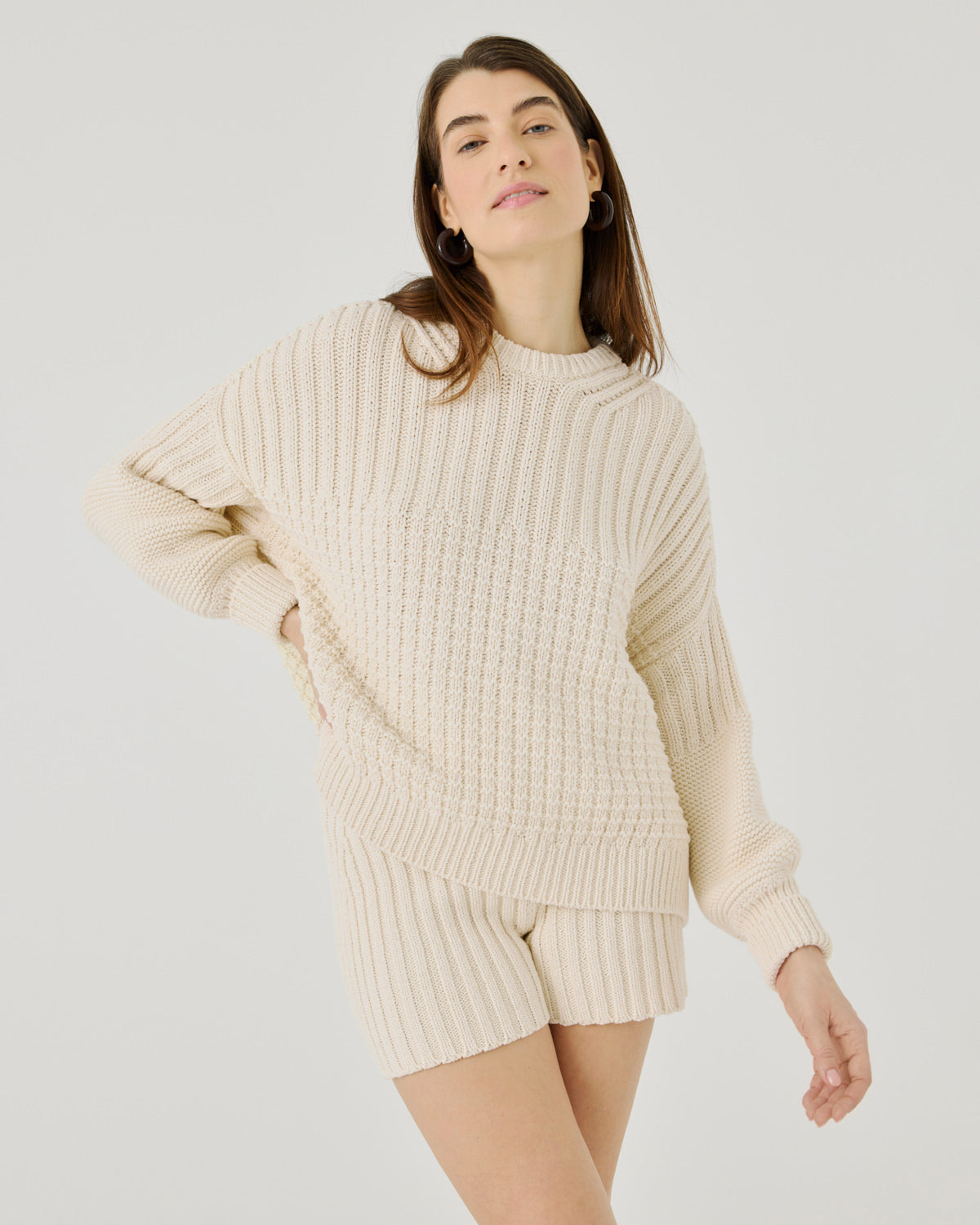 Delčia: Oat Cotton Sweater – The Knotty Ones