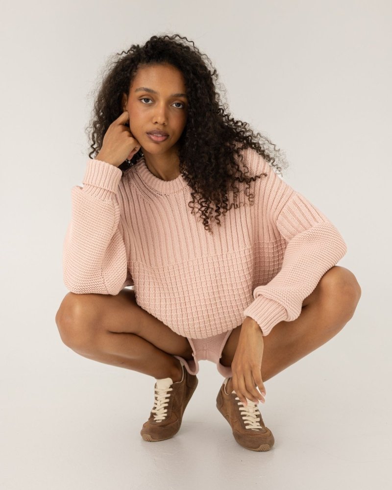 Delčia: Dusty Pink Cotton Sweater