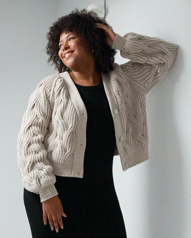 Nemunas: Silver Grey Merino Wool Cardigan – The Knotty Ones