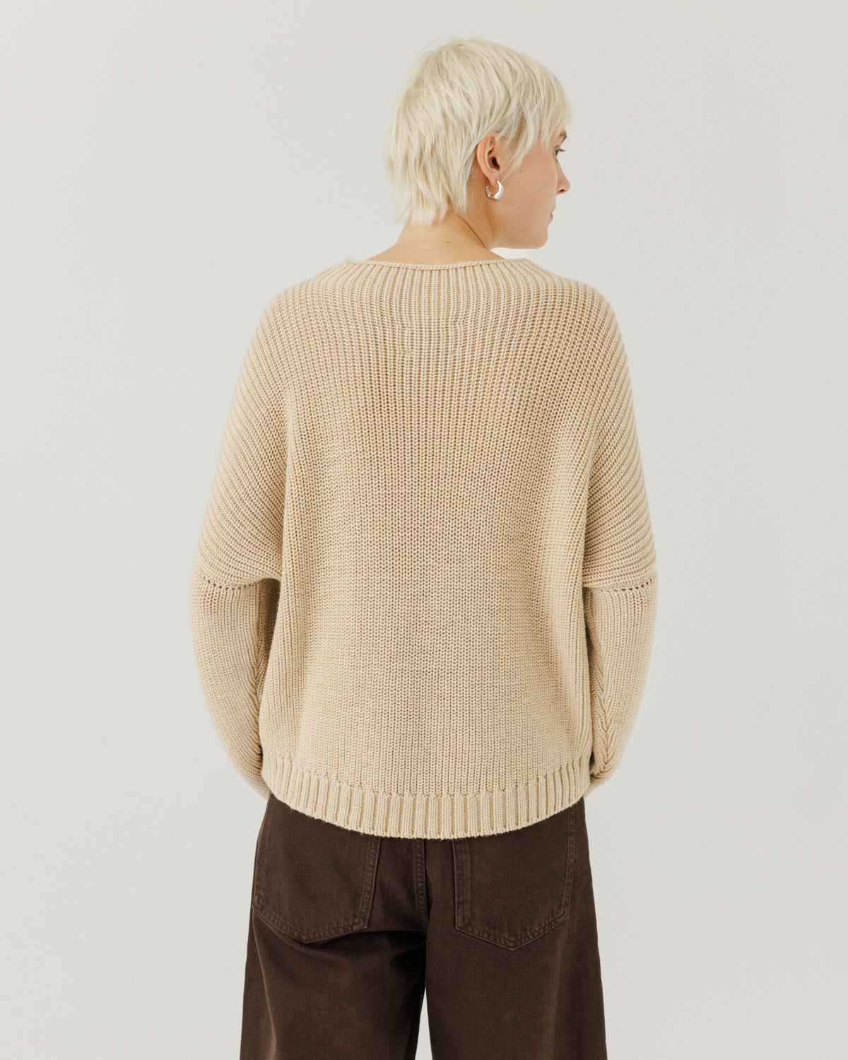 Laumės: Beige Merino Wool Sweater – The Knotty Ones