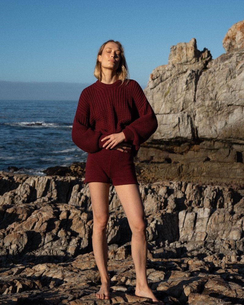 Delčia: Hellebore Cotton Sweater & Shorts Set