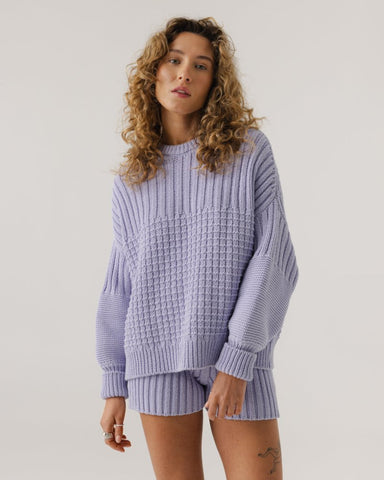 Delčia: Lilac Cotton Sweater