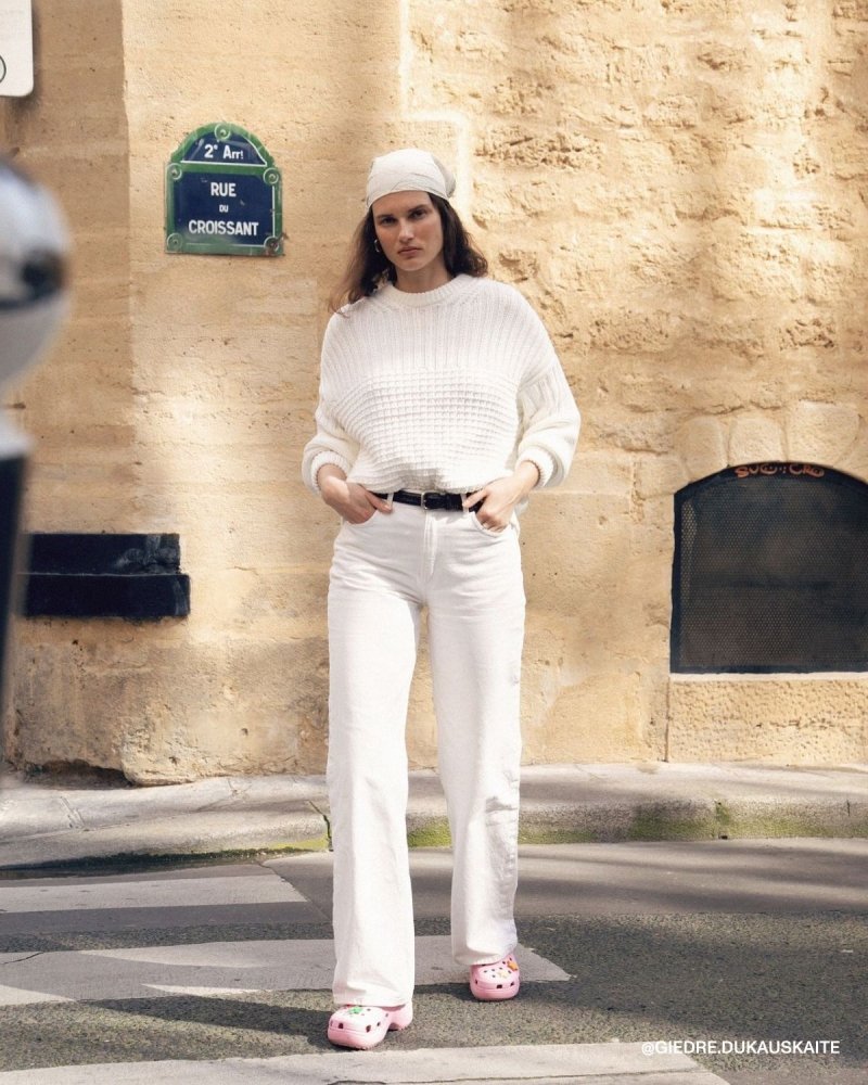 Delčia: Off-White Cotton Sweater – The Knotty Ones