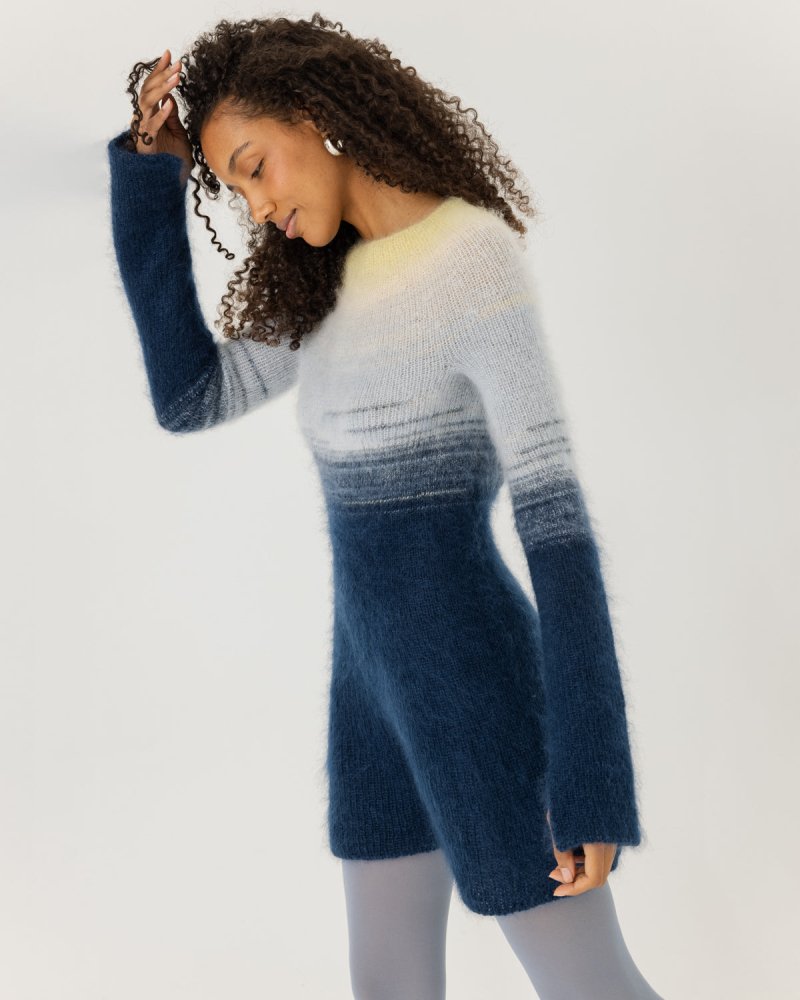 Eglutė: Twilight Gold Silk & Mohair Dress