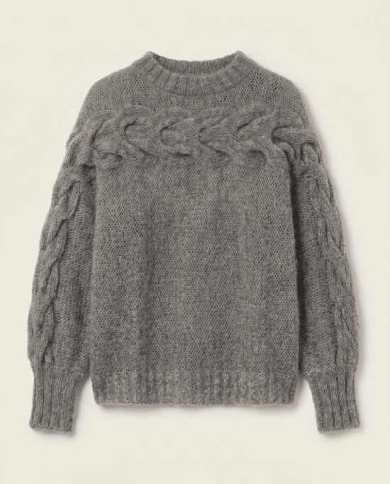Jūra: Fog Grey Silk Mohair Sweater – The Knotty Ones