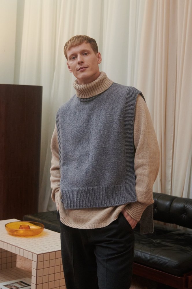 Kalvos: Dove Grey Merino Wool Vest – The Knotty Ones