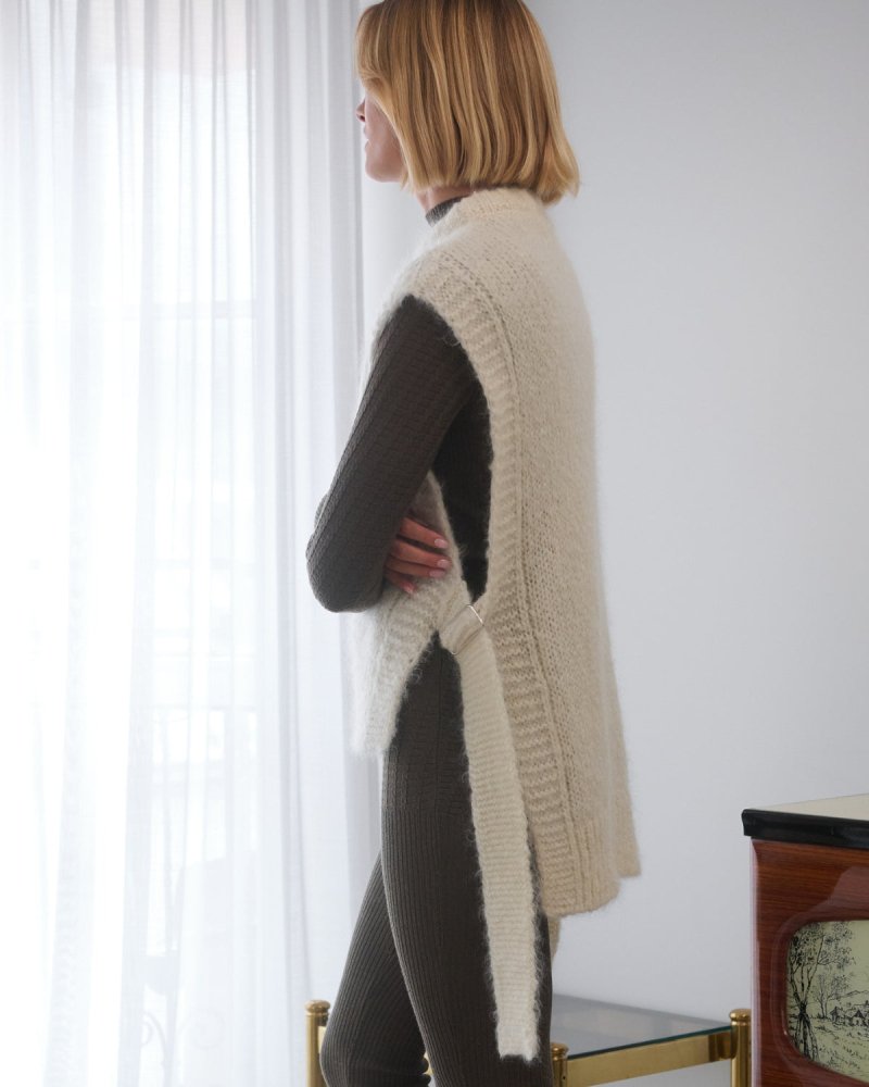 Kalvos: Sea Salt Mohair Vest