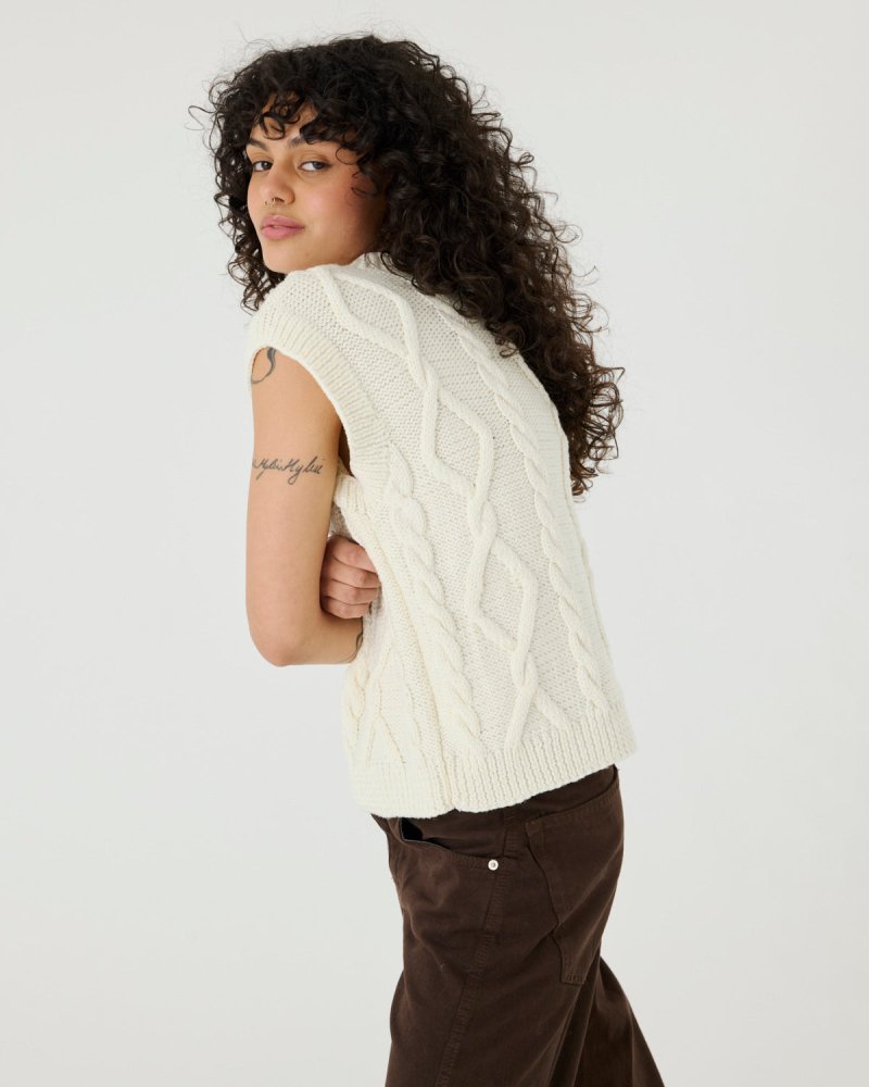 Laimė: Sea Salt Merino Wool Vest