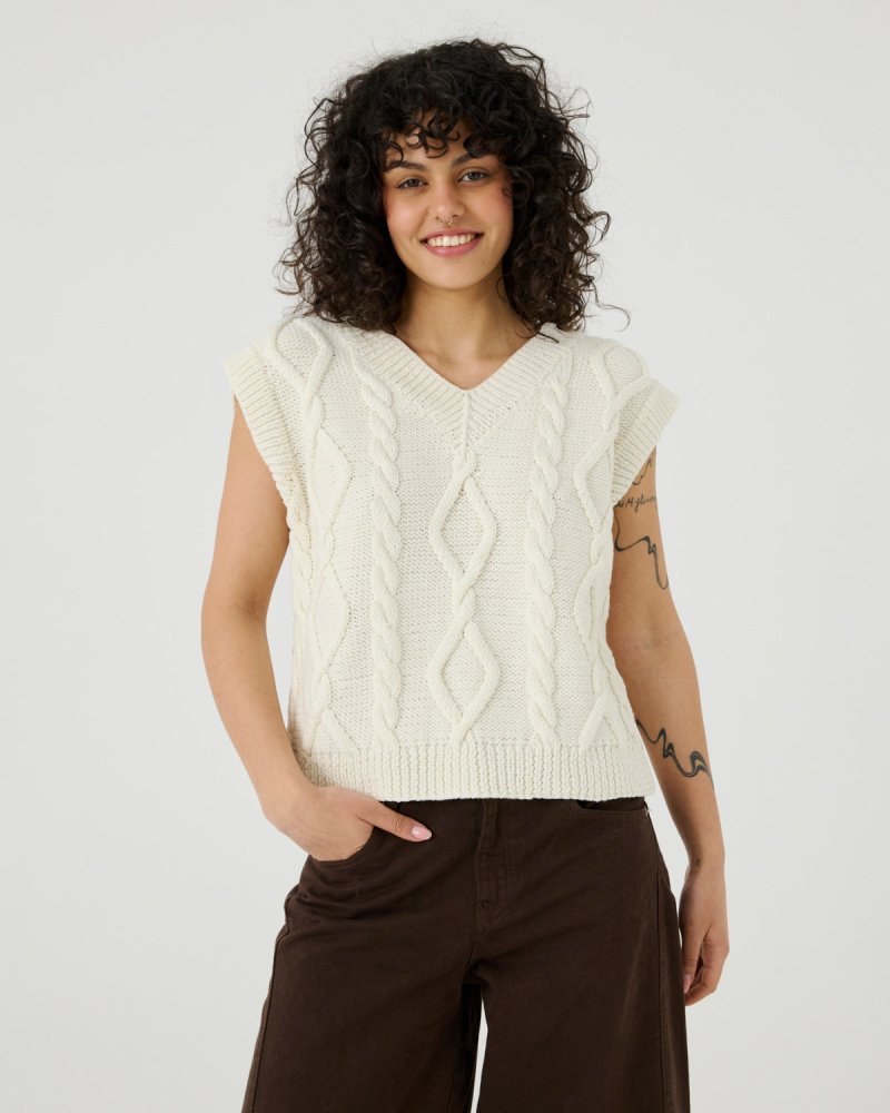 Laimė: Sea Salt Merino Wool Vest