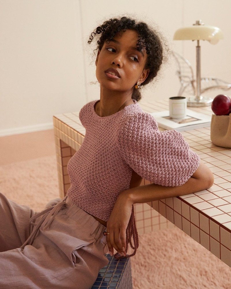Lake Galvė: Dusty Pink Top