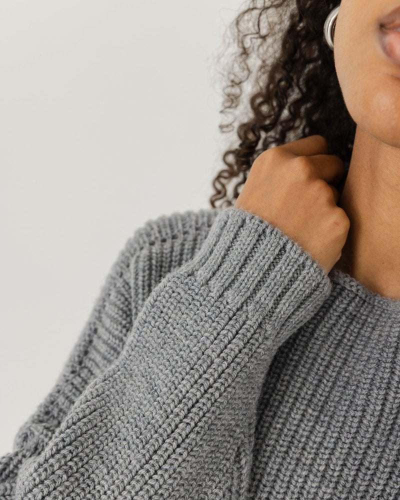 Laumės: Fog Grey Merino Wool Sweater – The Knotty Ones
