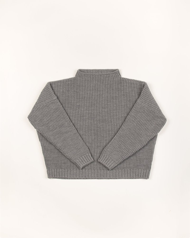 Laumės: Fog Grey Merino Wool Sweater – The Knotty Ones
