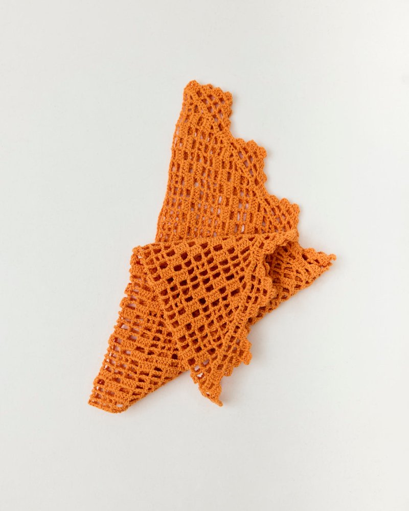 Migla: Orange Cotton Scarf