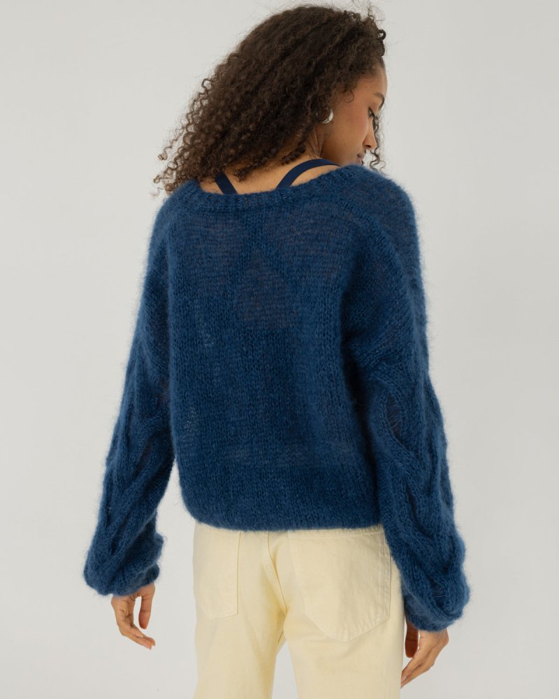 Pagunda: Midnight Blue Mohair & Silk Cardigan – The Knotty Ones Pagunda: Midnight Blue Mohair & Silk Cardigan – The Knotty Ones
