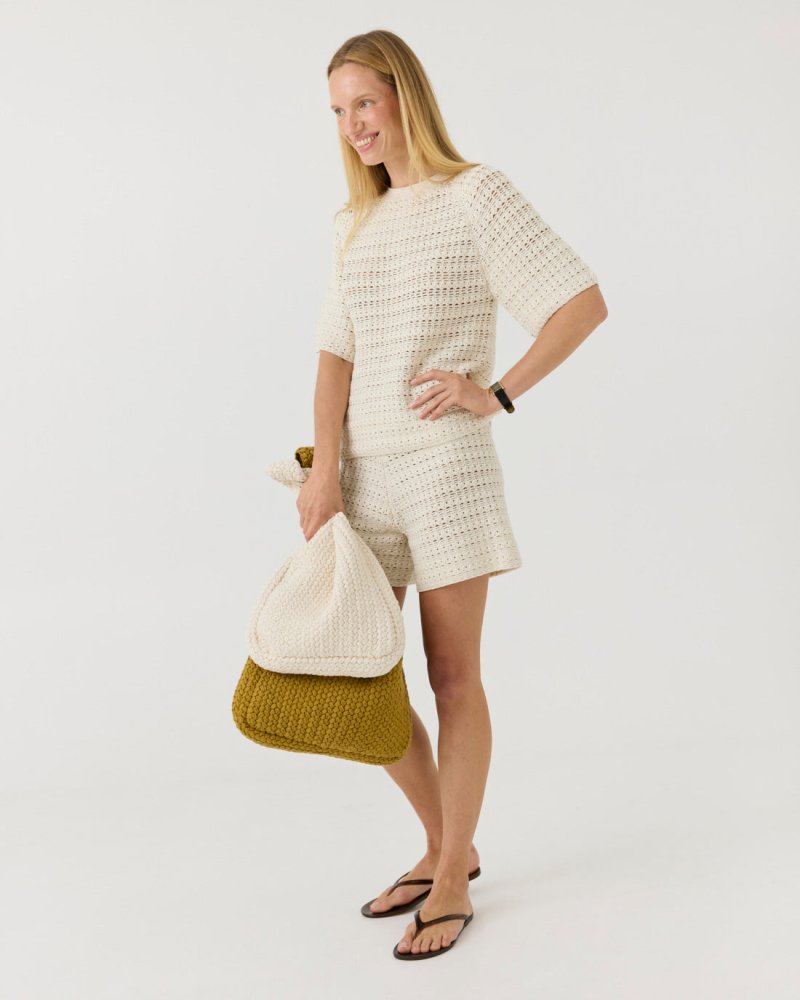 Pintinė Midi: Amber Haze Crochet Bag