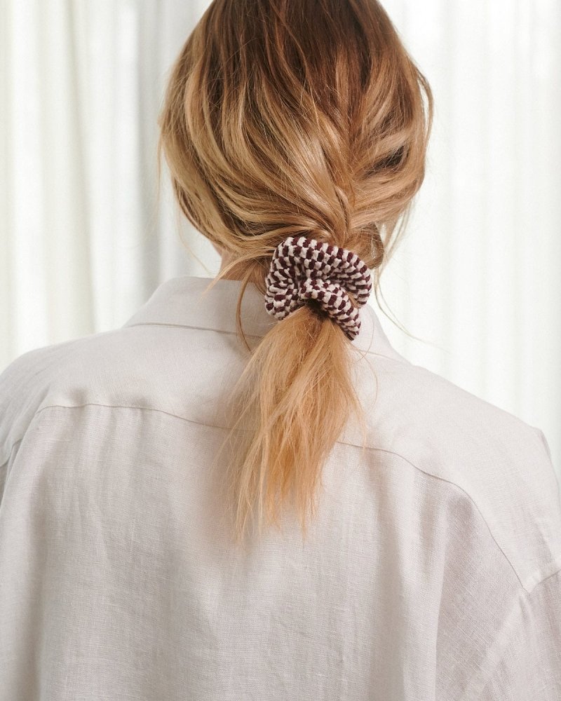 Ramunės: Hellebore And Oat Milk Cotton Scrunchie