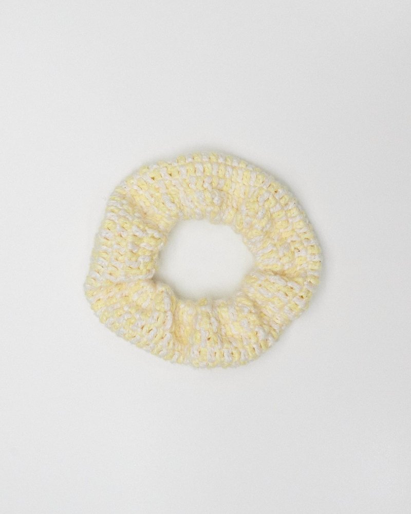 Ramunės: Sunrise And Oat Milk Cotton Scrunchie