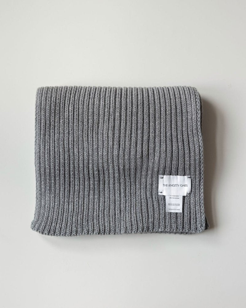 小物 TODAYFUL Wool Rib Stole Rib Scarf: Grey Merino Wool – The Knotty Ones