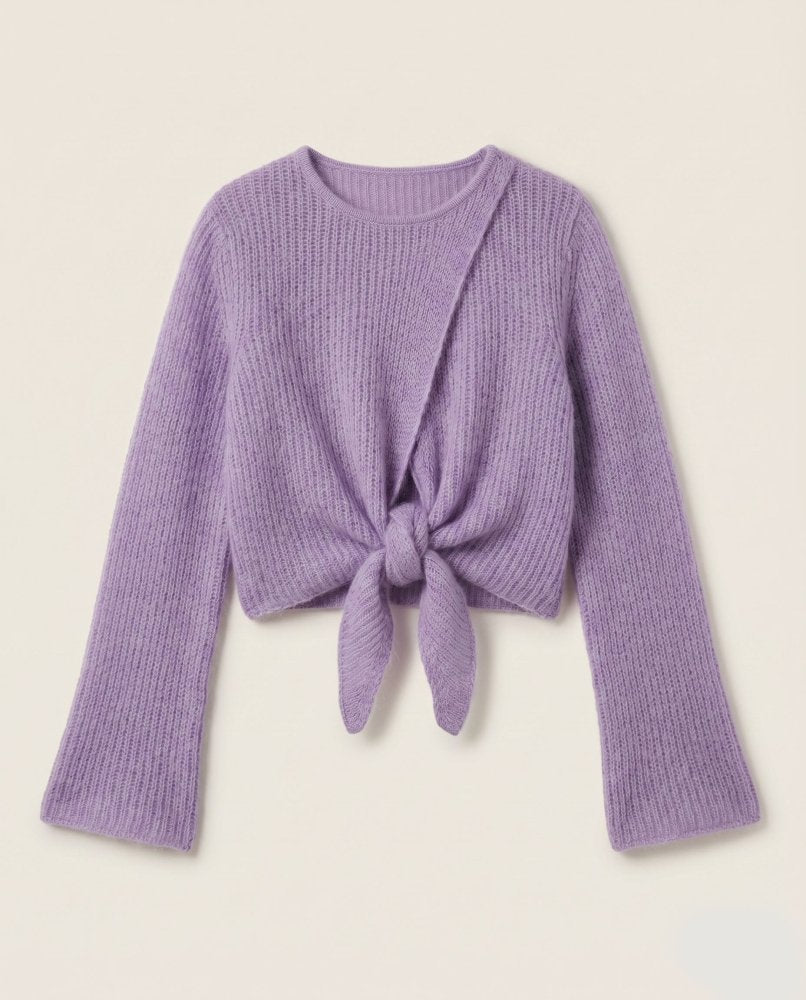 Skraistas: Lilac Silk Mohair Cropped Cardigan – The Knotty Ones