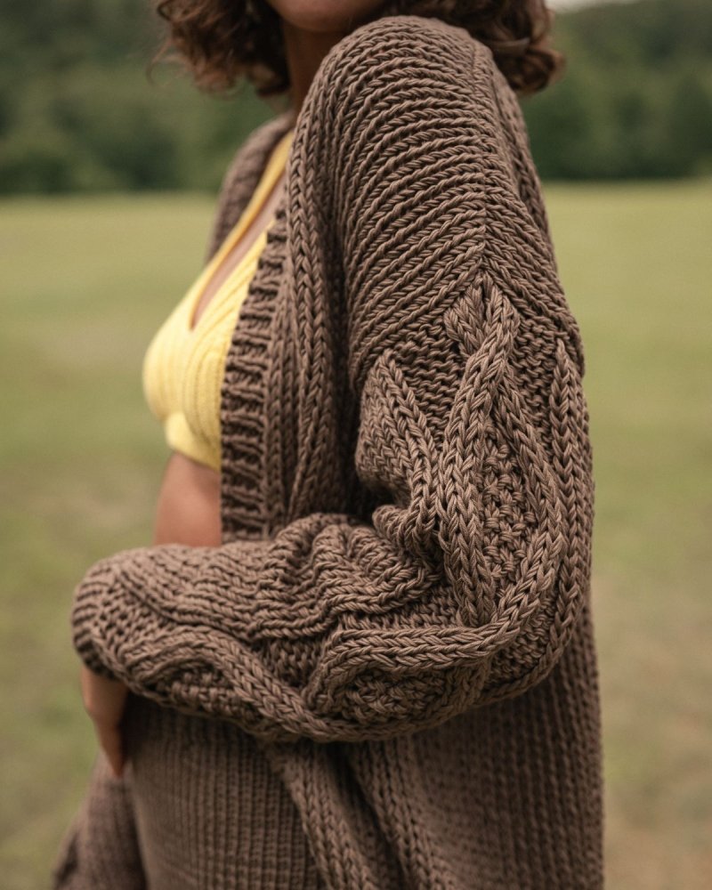 Tom: Taupe Cardigan & Hot Pants Set – The Knotty Ones