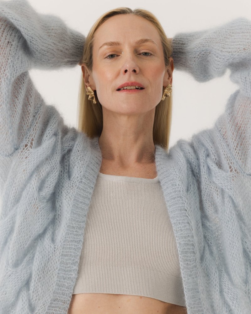 Twisted Erik: Dew Silk Mohair Cardigan