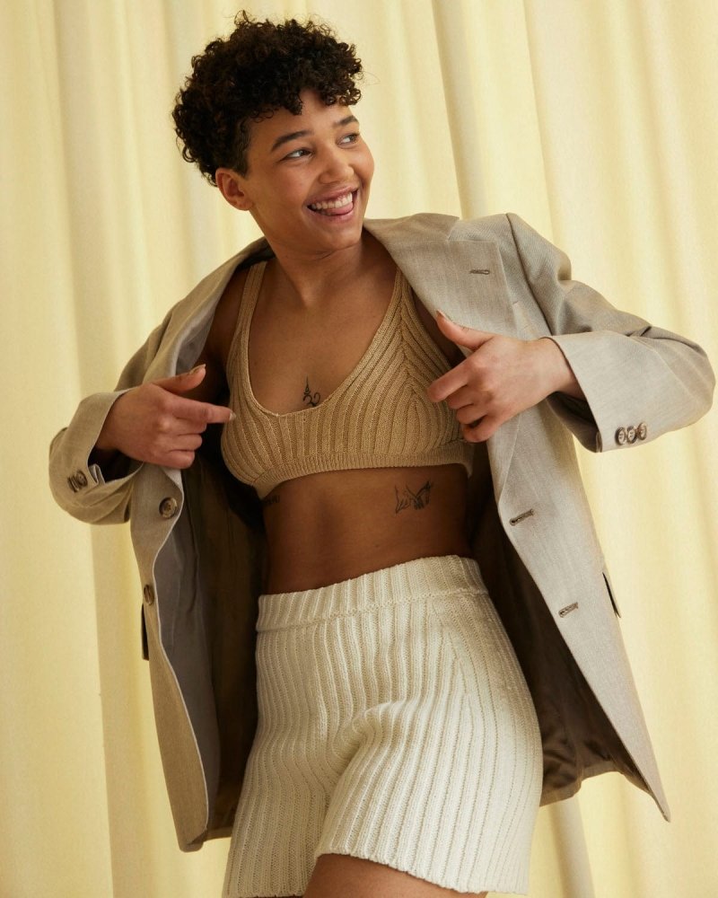 Pilnatis: Off-White Cotton Shorts – The Knotty Ones