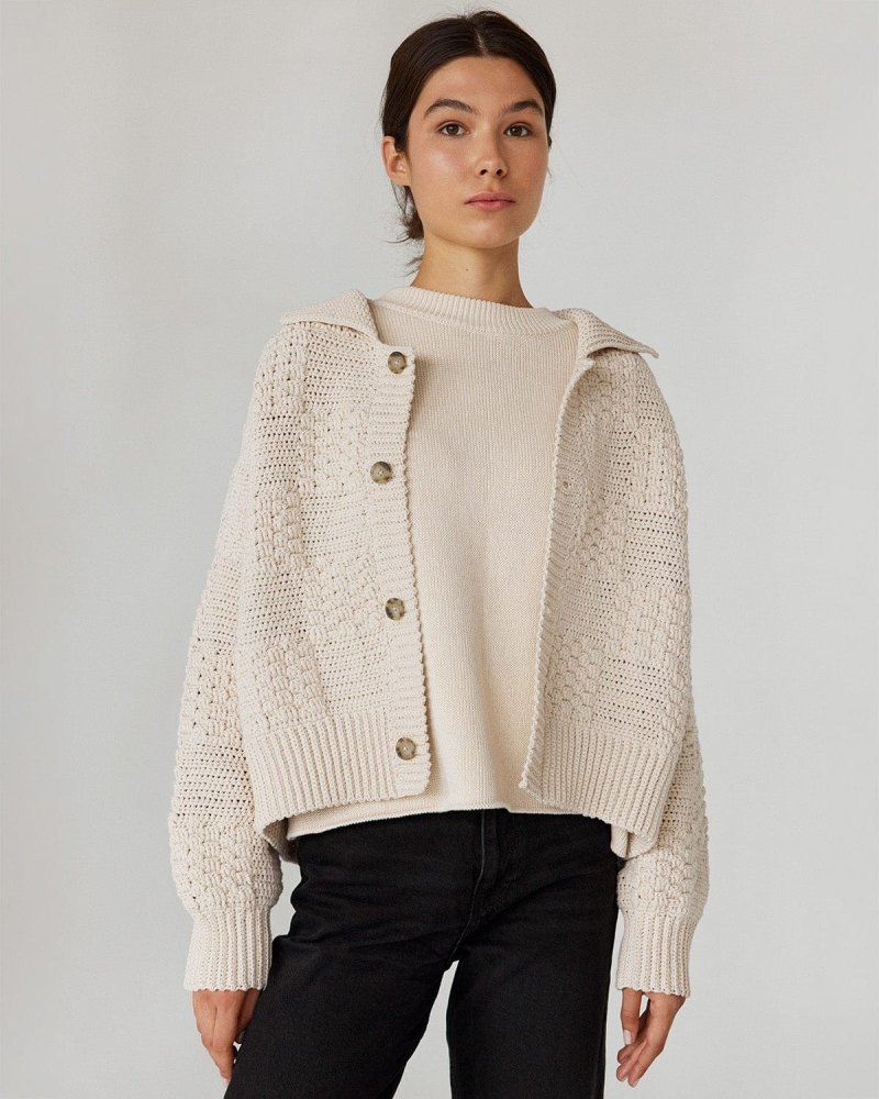 Prietema: Oat Crochet Cotton Jacket – The Knotty Ones